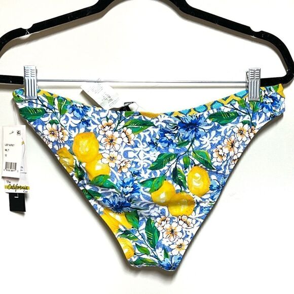 NWT La Blanca Limoncello Reversible California Cut Hipster Sz 12 - Picture 7 of 11